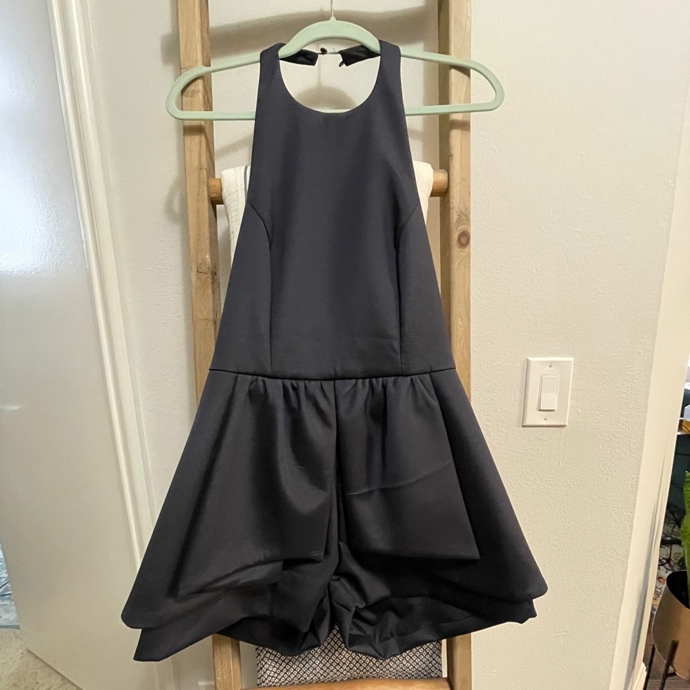 Navy blue halter romper